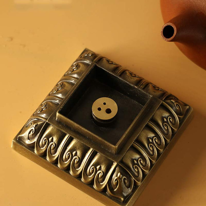 Heart Sutra Alloy Incense Holder Healing Home Decoration Incense Burner