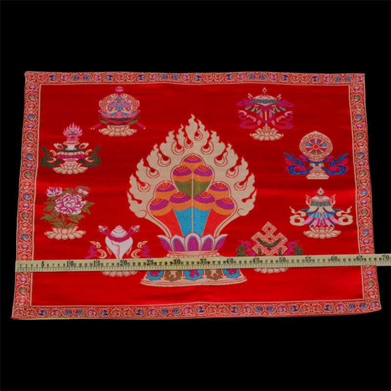 Prayer Altar Mat Healing Meditation 8 Auspicious Symbols Mat