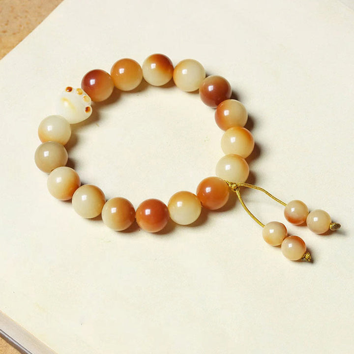 Buddha Stones Natural Bodhi Seed Lovely Paw Claw Peace Wisdom Bracelet