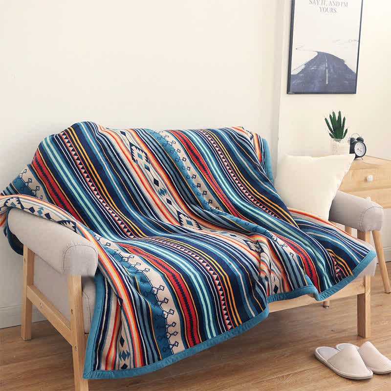 Geometric Warm Soft Bed Throw Blanket