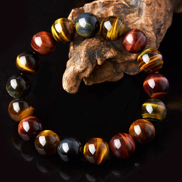 Buddha Stones Natural Tiger Eye Positive Protection Bracelet