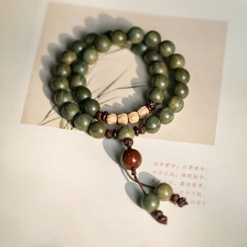 Green Sandalwood Positive Peace Bracelet