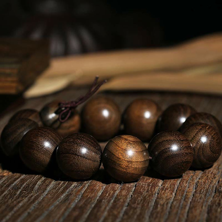 Buddha Stones Rare Phoebe Zhennan Wood Spirituality Blessing Bracelet