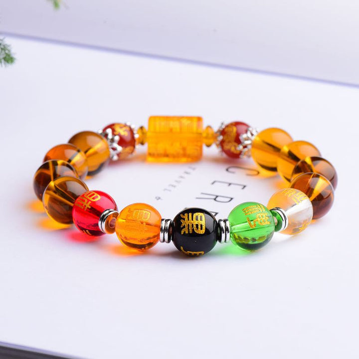 Buddha Stones Natural Citrine Fortune Happiness Bracelet