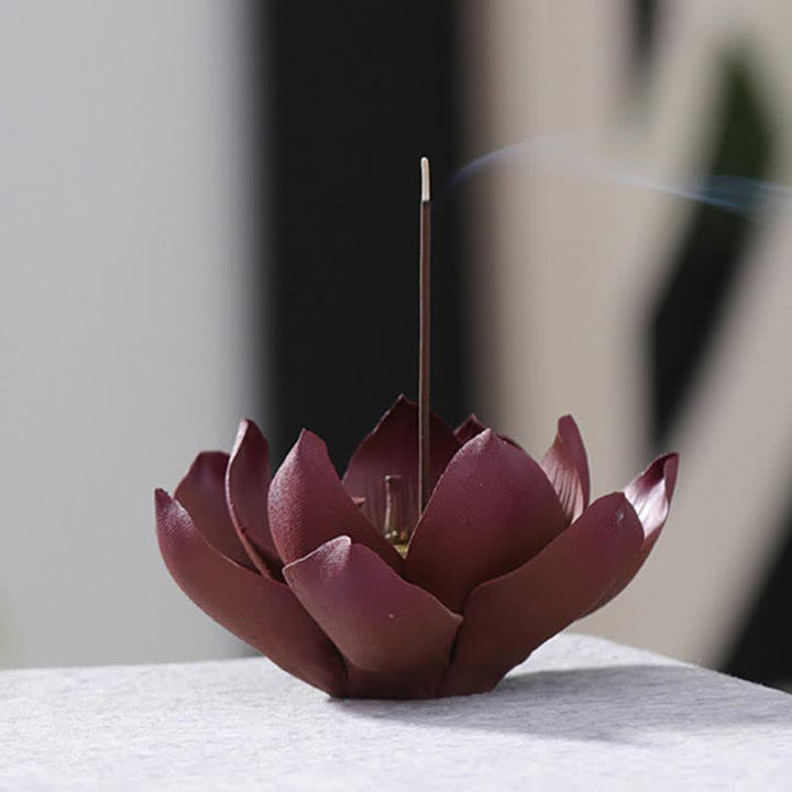 Tibetan Lotus Positive Peace Incense Burner Decoration