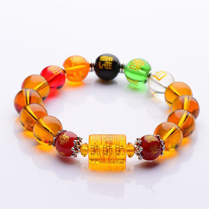 Buddha Stones Natural Citrine Fortune Happiness Bracelet