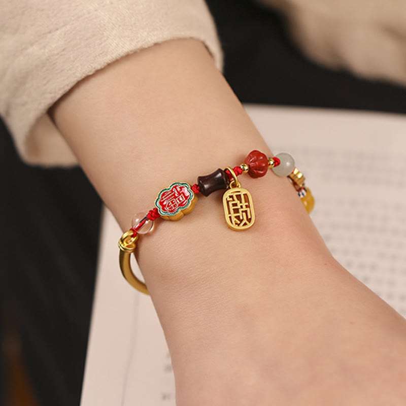 Tibetan Auspicious Clouds Fortune Happiness Wealth Luck Bracelet