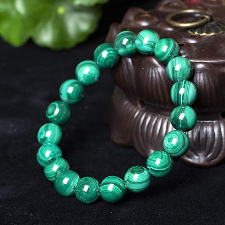 Buddha Stones Natural Malachite Protection Calmness Bracelet