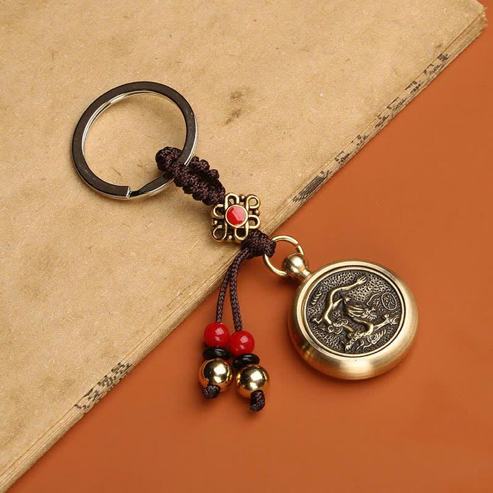 12 Chinese Zodiac Blessing Wealth Fortune Keychain