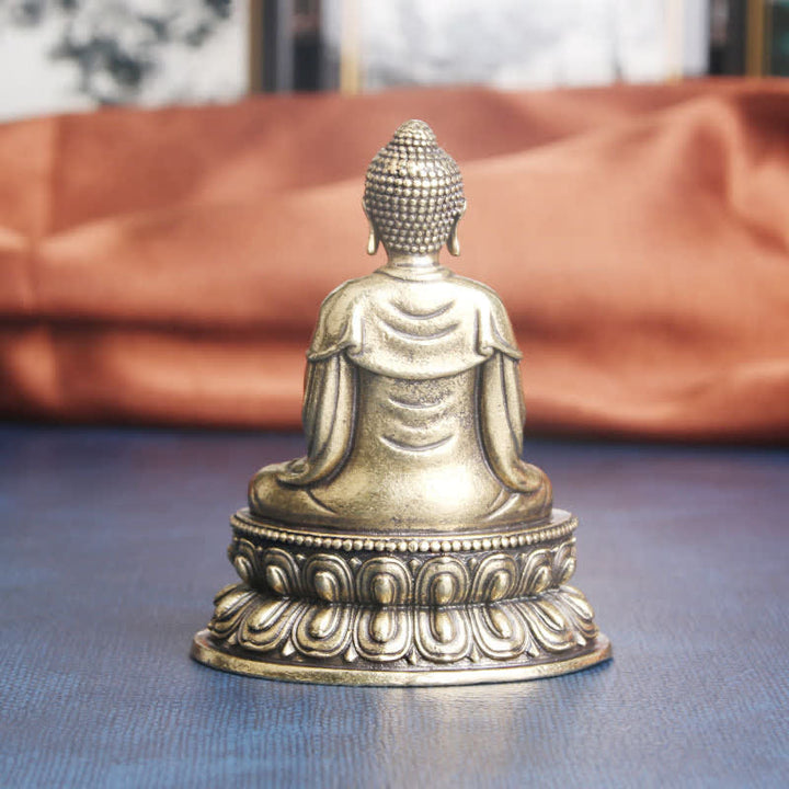 Tathagata Buddha Serenity Copper Statue Decoration