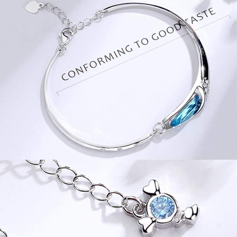 Buddha Stones 925 Silver Plated Copper 12 Constellations of the Zodiac Charm Bracelet