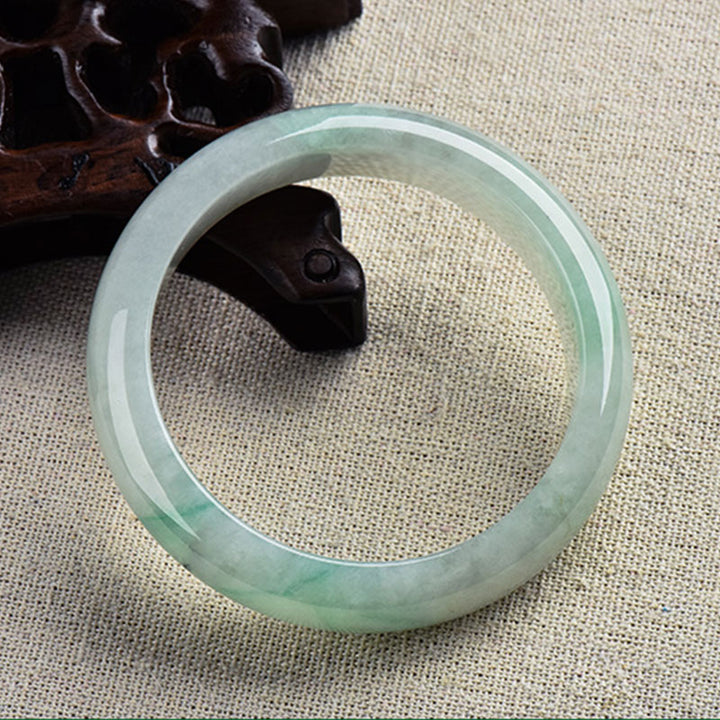 Natural Jade Luck Healing Prosperity Bangle Bracelet