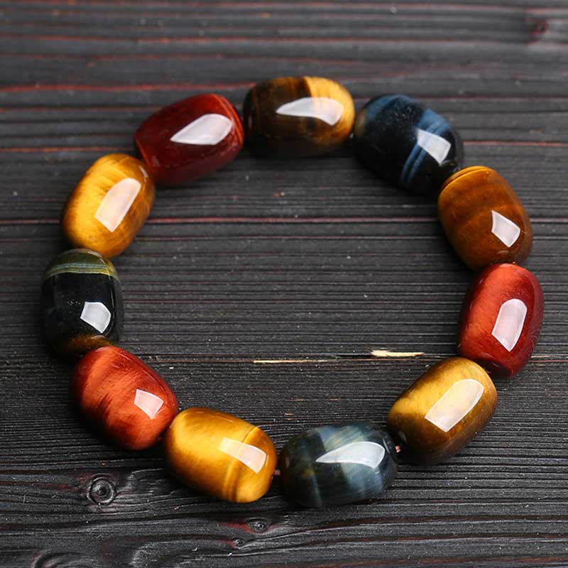 Buddha Stones Natural Tiger Eye Healing Protection Bracelet