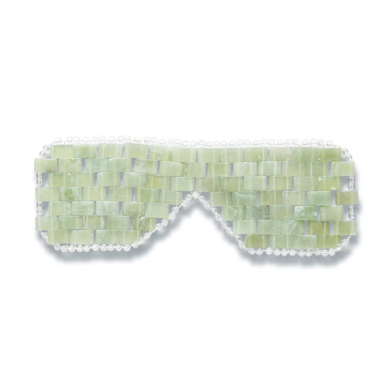 Natural Jade Stone Beads Eye Mask