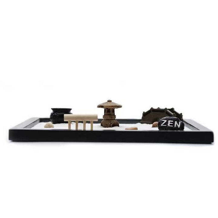 Small Bridge Rocks Meditation Enlightenment Zen Garden Decoration