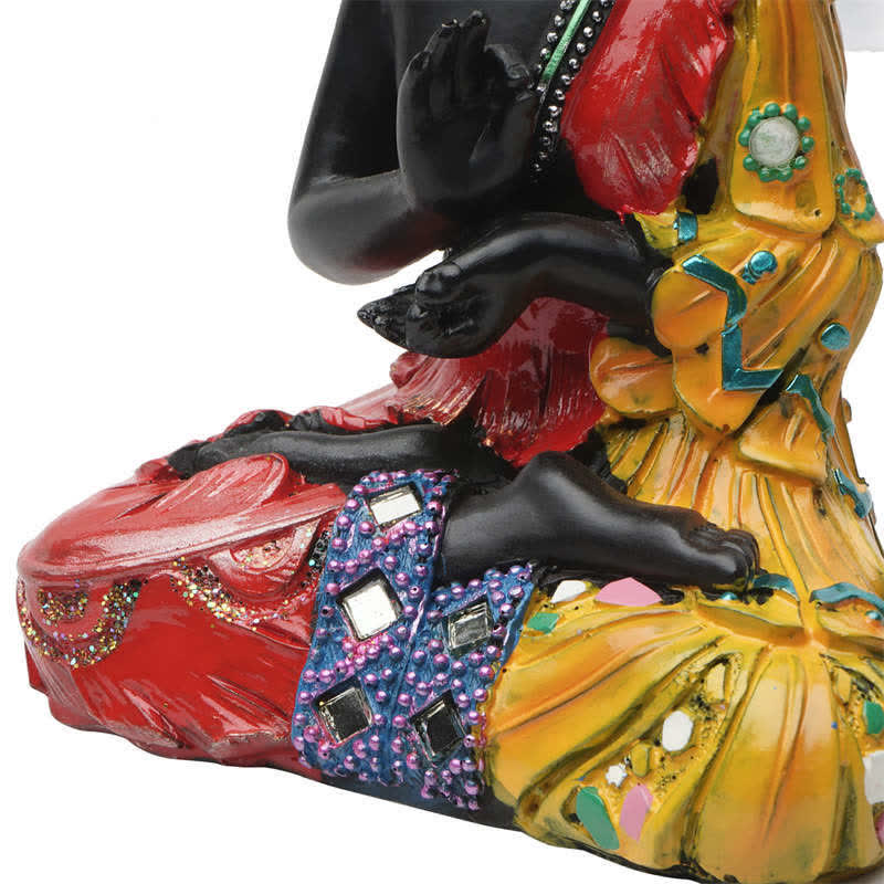 Thai Buddha Serenity Resin Statue Decoration