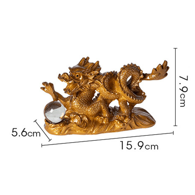 Buddha Stones Year Of The Dragon Color Changing Resin Luck Success Tea Pet Home Figurine Decoration