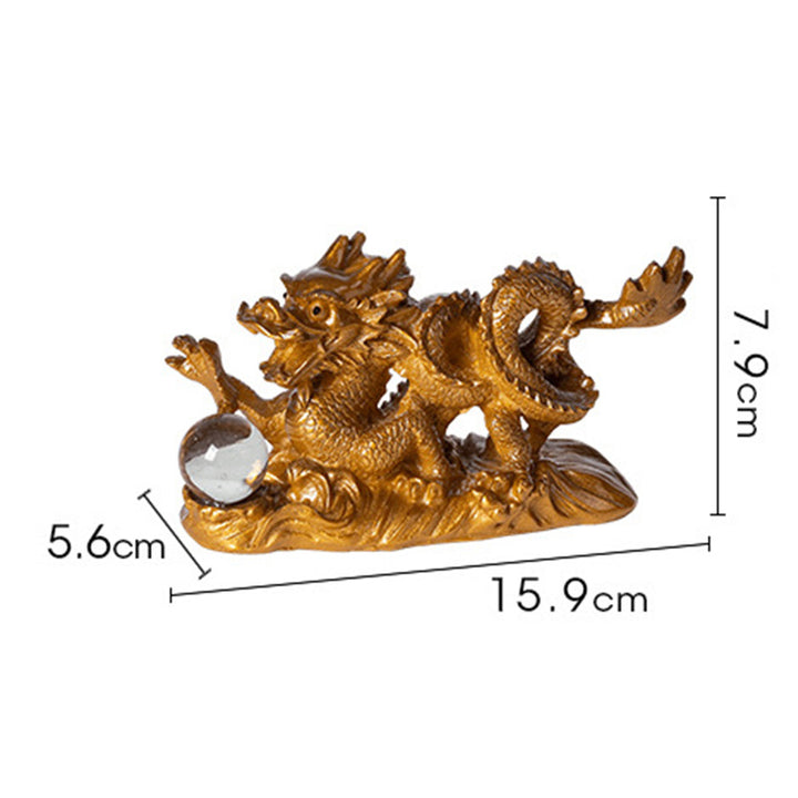 Buddha Stones Year Of The Dragon Color Changing Resin Luck Success Tea Pet Home Figurine Decoration