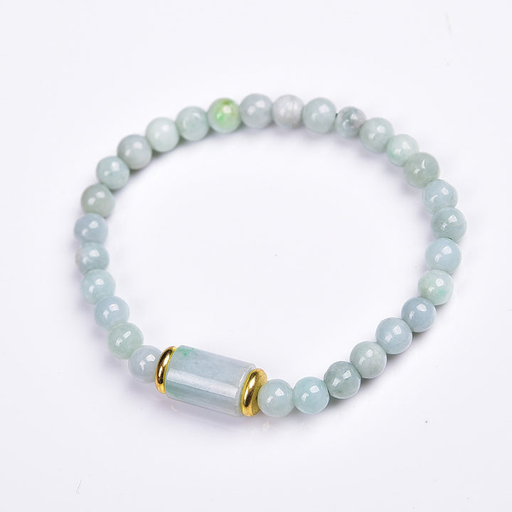 Buddha Stones Natural Jade Luck Prosperity Bracelet