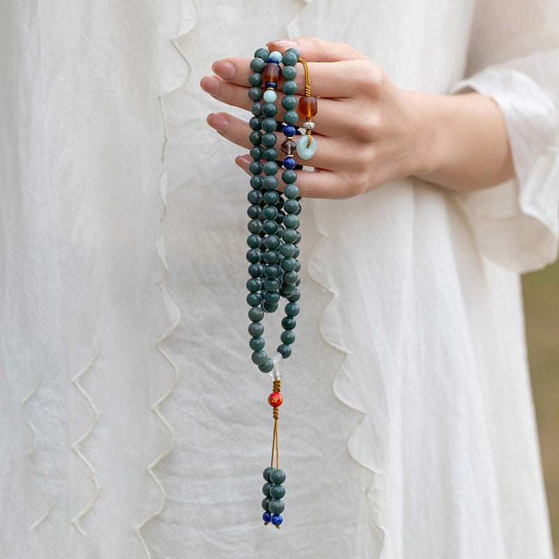 108 Beads Bodhi Seed Blessing Meditation Bracelet Mala