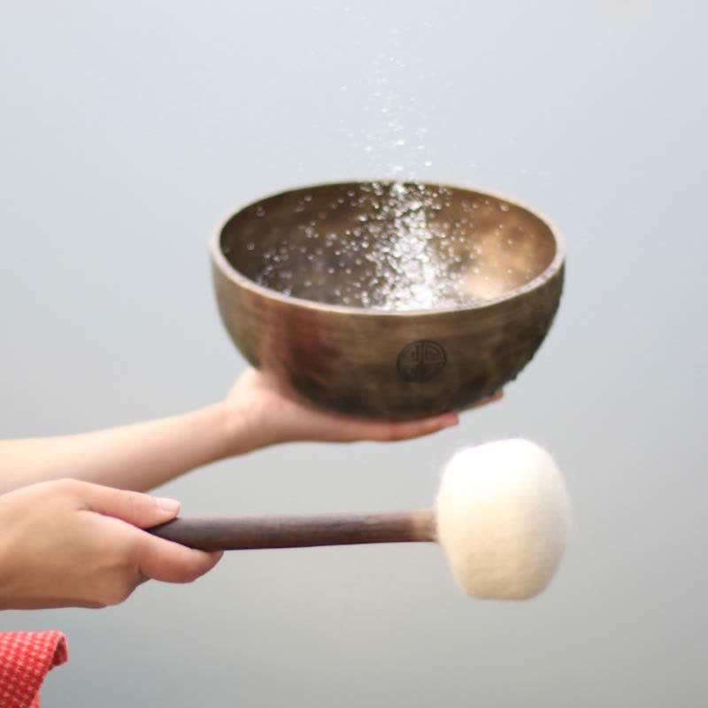 Lunar Rainbow Full Moon Singing Bowl Handcrafted for Healing and Meditation Positive Energy Sound Bowl Set