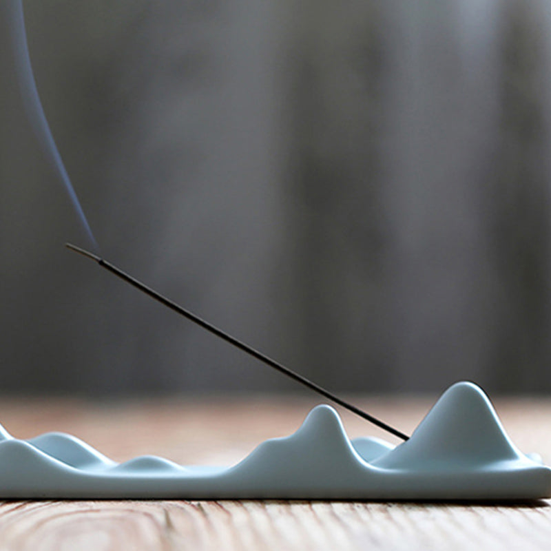 Buddha Stones Mountain Cloud Meditation Balance Incense Holder