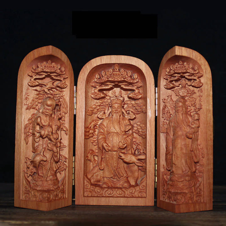 Avalokitesvara Kwan Yin Buddha Cherry Wood Compassion Home Decoration Altar