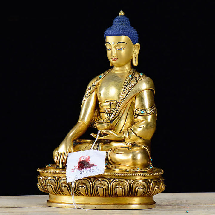 Buddha Shakyamuni Compassion Copper Statue Decoration