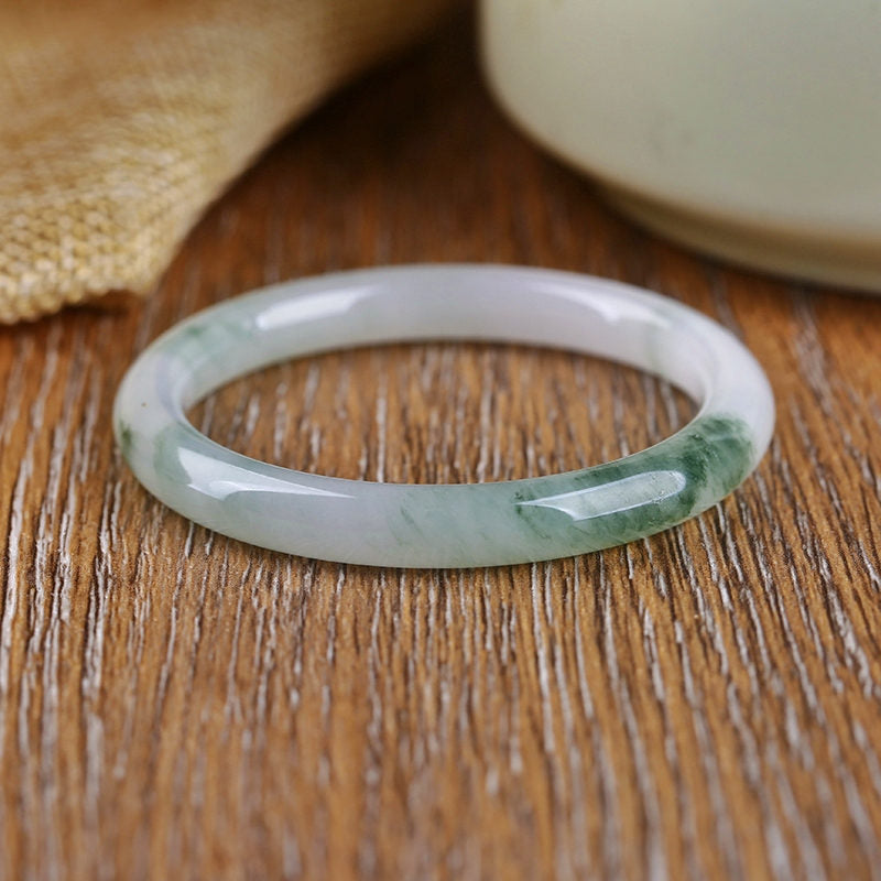 Buddha Stones Natural Jade Abundance Protection Bracelet Bangle