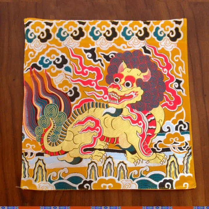 Fengshui Kirin Prayer Altar Mat Healing Meditation Auspicious Symbol Mat