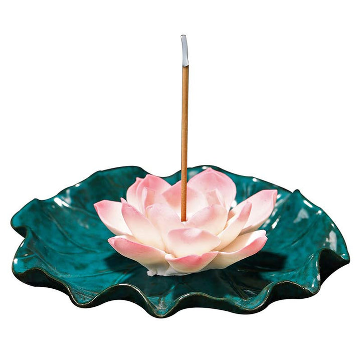 Tibetan Lotus Blessing Incense Burner Decoration