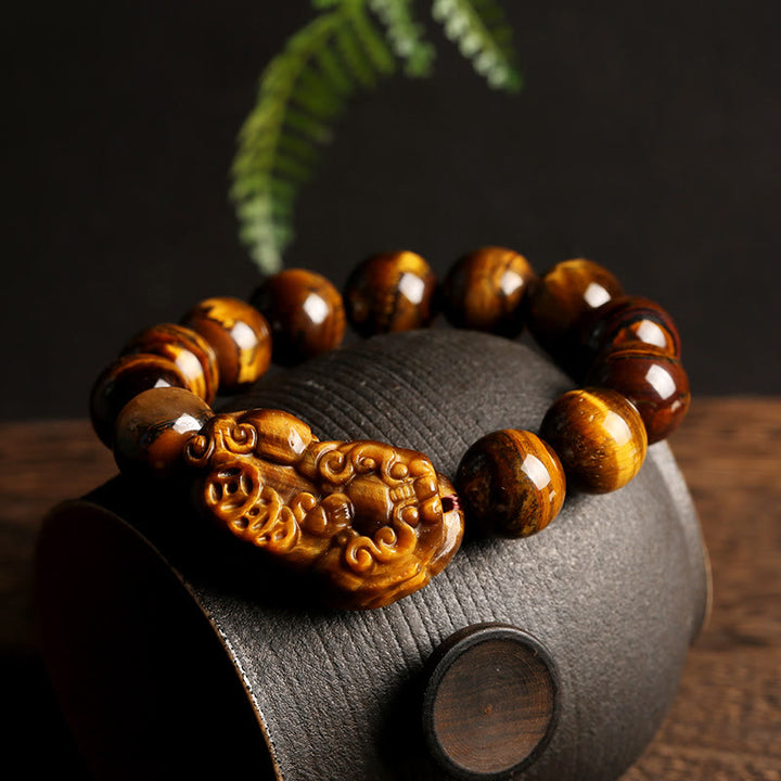 Buddha Stones Natural Tiger Eye Wealth Bracelet