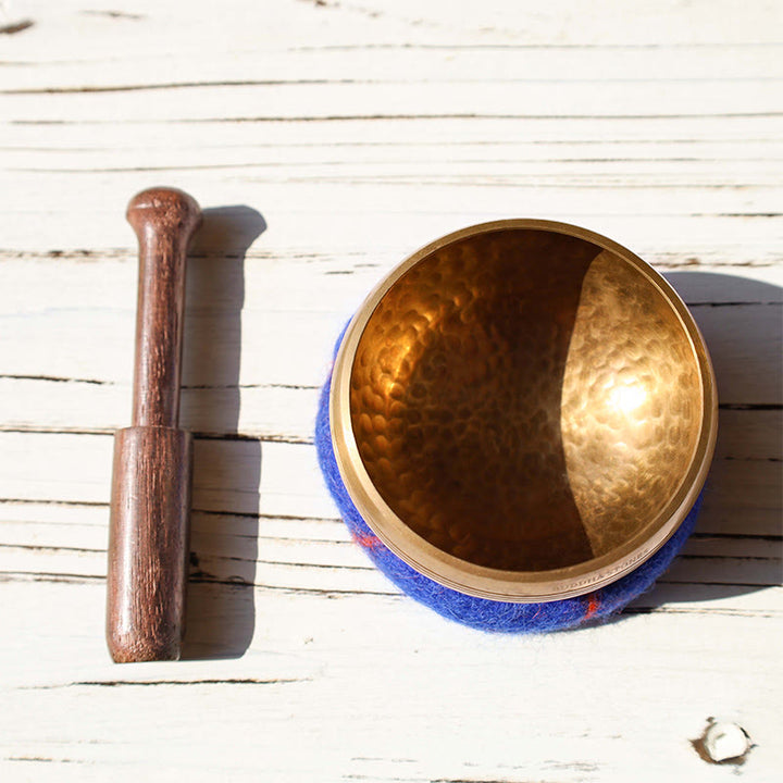 Tibetan Meditation Sound Bowl Handcrafted for Healing and Mindfulness Singing Bowl Set