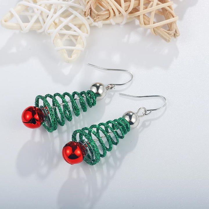 Christmas Tree Drop Dangle Earrings