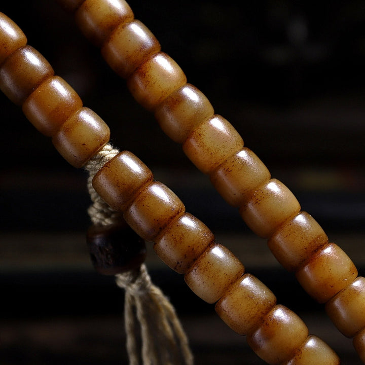 Tibetan Yak Bone Balance Strength Wrist Mala