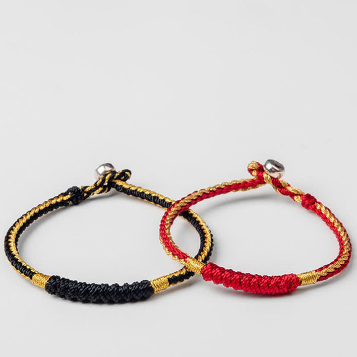 Buddha Stones Tibetan Handmade Braid Luck String Protection Bracelet