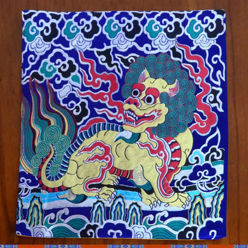 Fengshui Kirin Prayer Altar Mat Healing Meditation Auspicious Symbol Mat