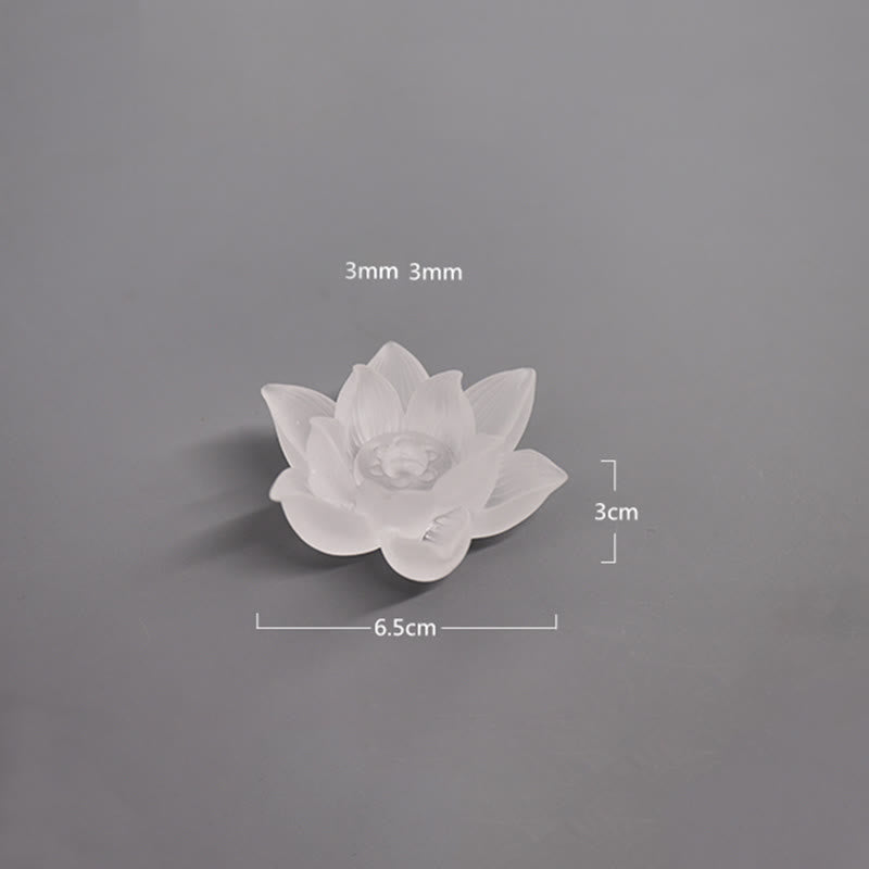 Mini Lotus Liuli Crystal Healing Meditation Stick Incense Burner