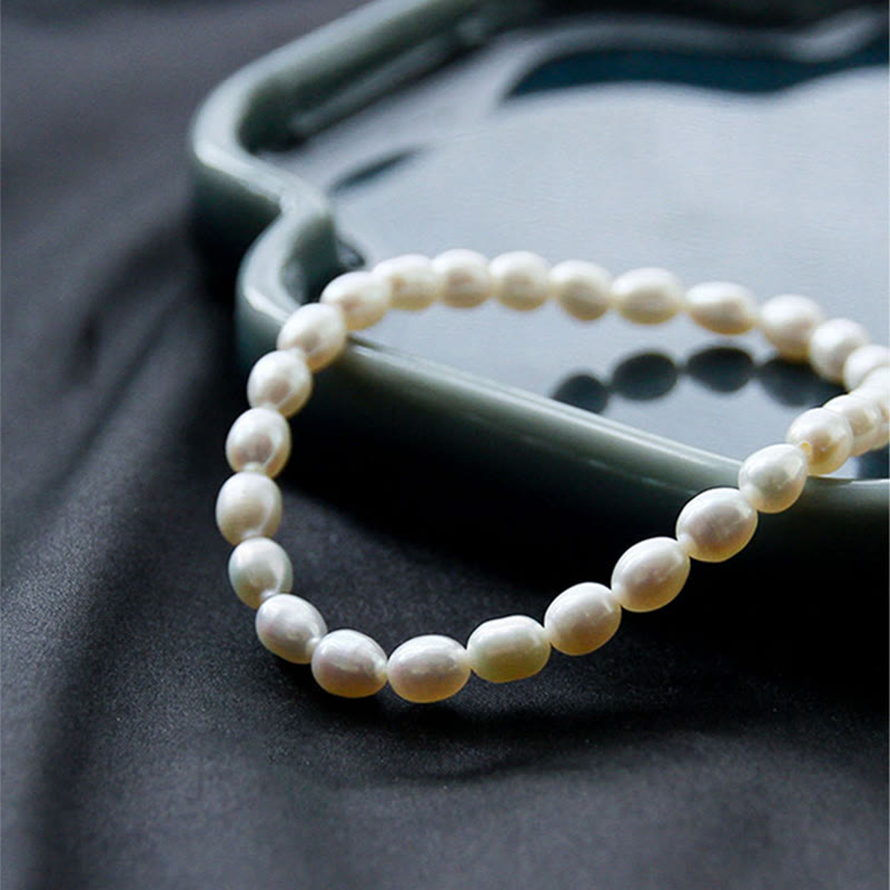 Buddha Stones Natural Pearl Healing Beaded Bracelet