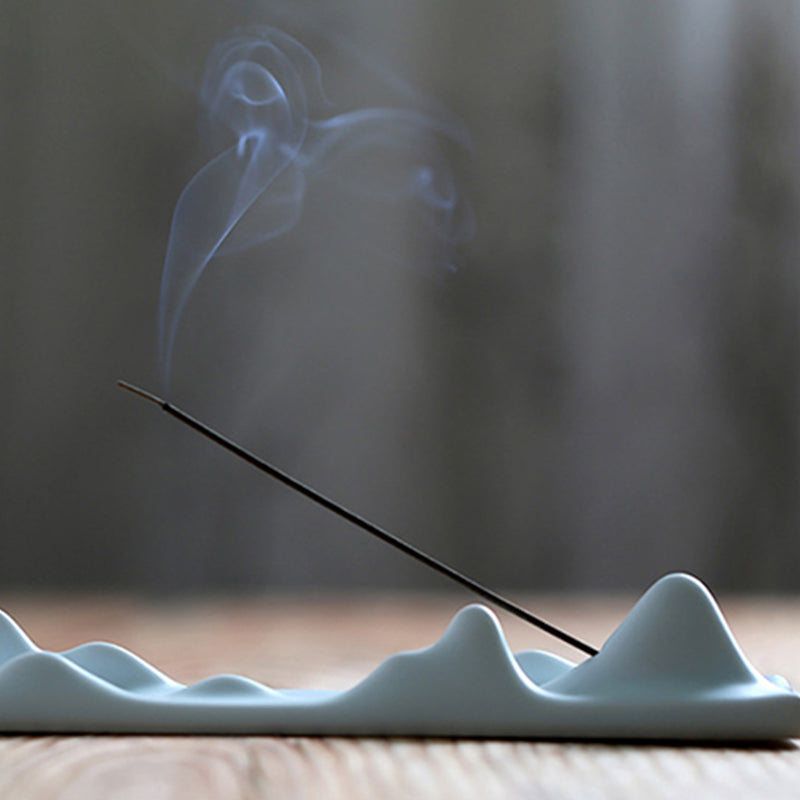 Buddha Stones Mountain Cloud Meditation Balance Incense Holder