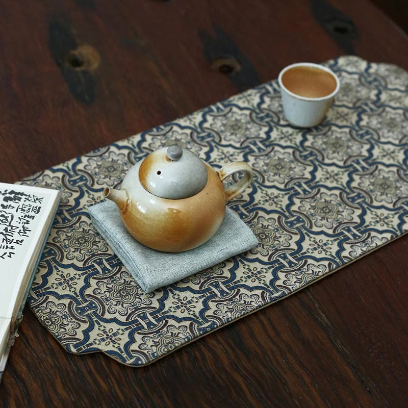 Elegant Floral Brocade Pattern Cup Mat Tea Cup Coaster