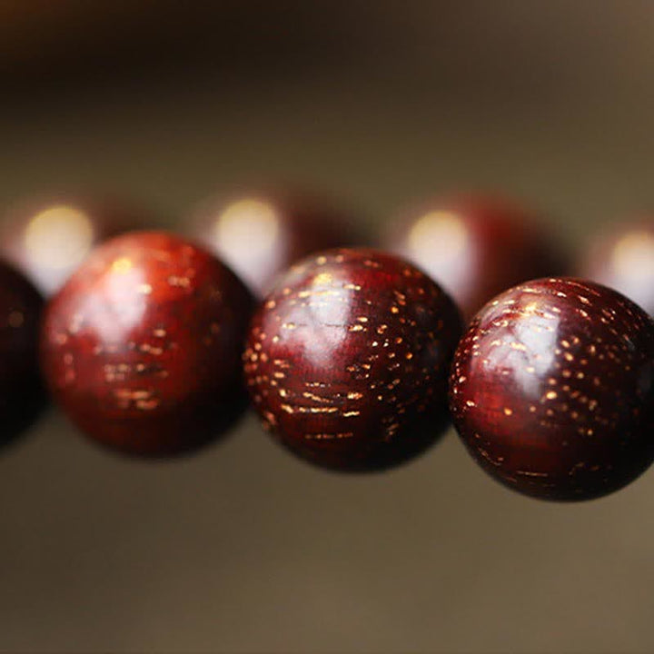 Buddha Stones 925 Sterling Silver Indian Small Leaf Red Sandalwood Hetian Gray Jade Amber Gold Star Bracelet