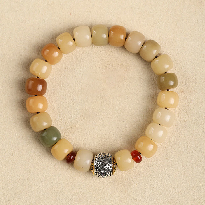 Buddha Stones Natural Bodhi Seed The Lord of the Corpse Forest Om Mani Padme Hum Wisdom Bracelet