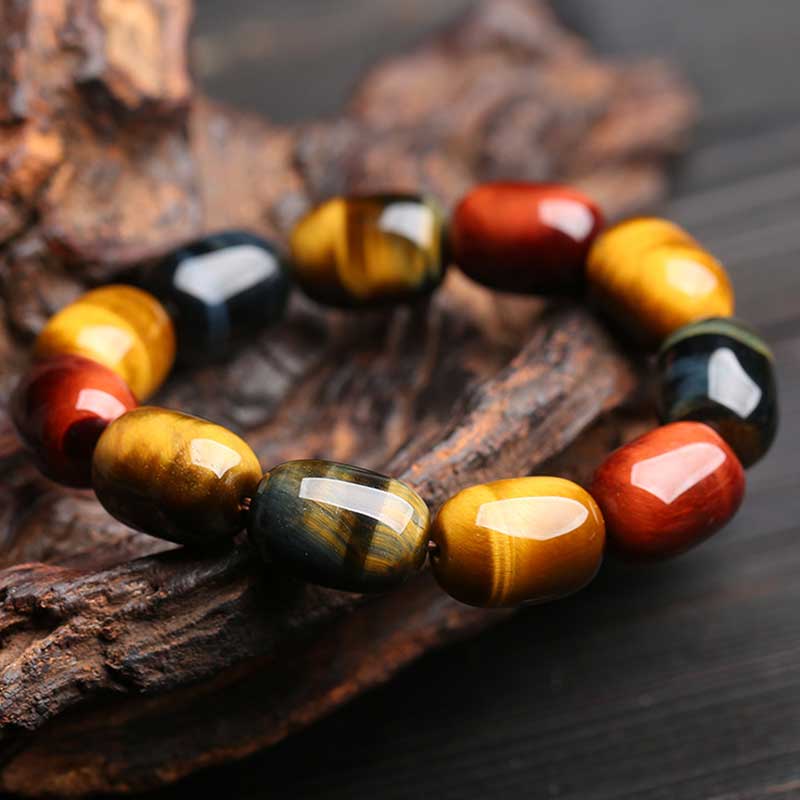 Buddha Stones Natural Tiger Eye Healing Protection Bracelet