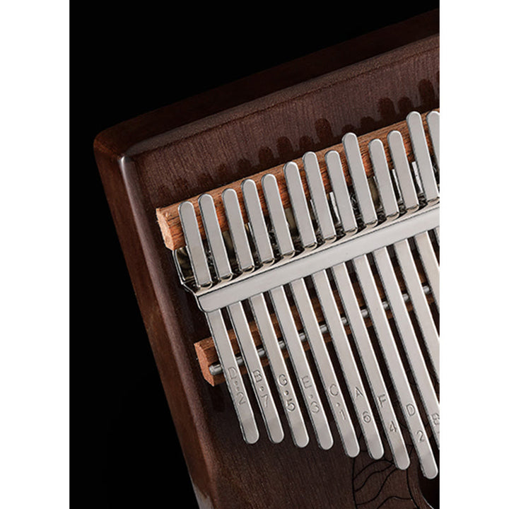 Buddha Stones Kalimba 17/21 Keys Thumb Piano Lotus Design Portable Finger Piano