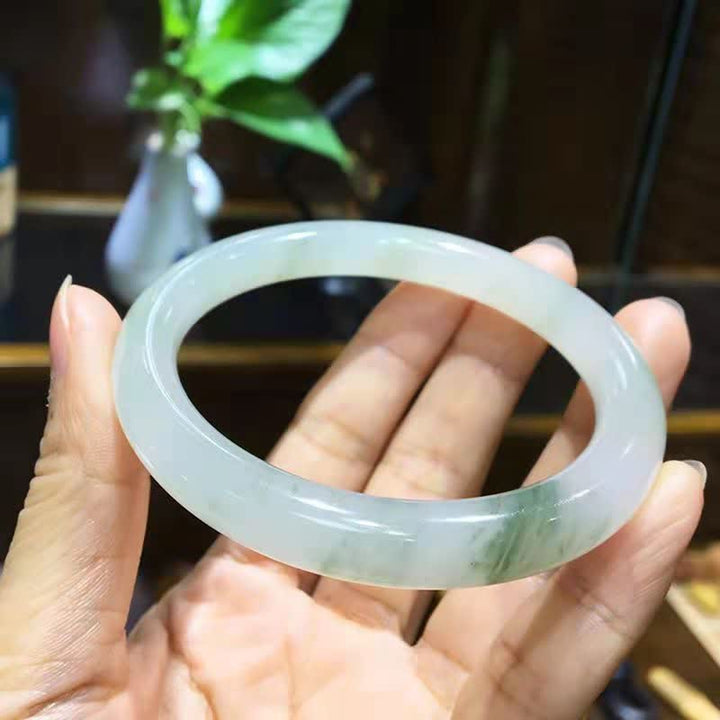 Jade Abundance Luck Blessing Bracelet Bangle