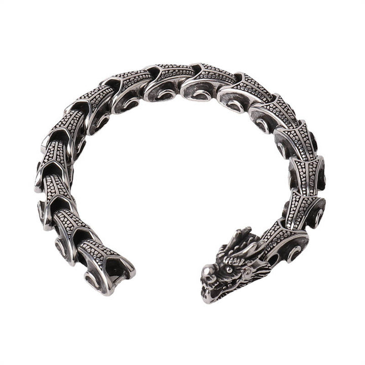 Dragon Titanium Steel Luck Bracelet Bangle