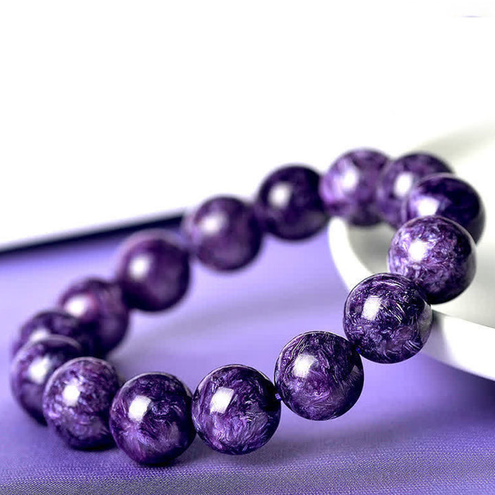 Buddha Stones Natural Amethyst Crystal Meditation Balance Bracelet