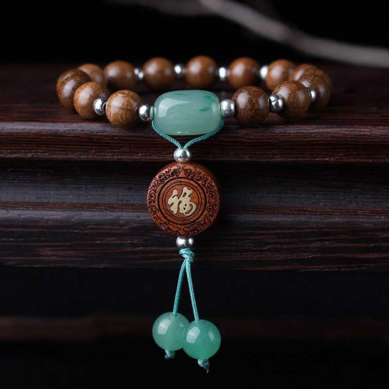 Abelia Biflora Wood Happiness Protection Bracelet