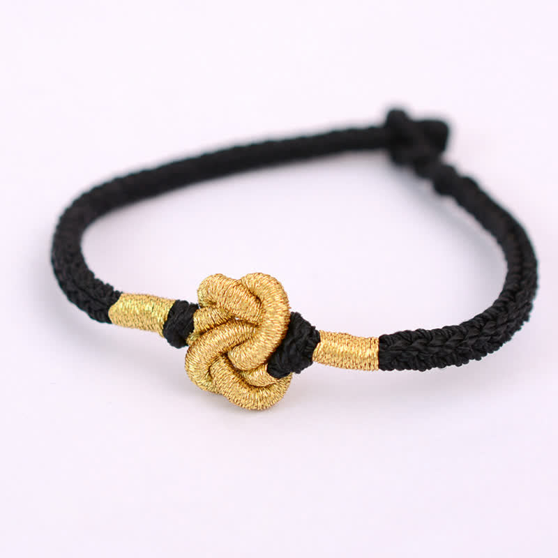 Handmade Simple Design Chinese Knotting Luck Strength Braid String Bracelet